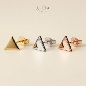 Minimalist Triangle Stud Earrings