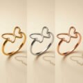 Butterfly Outline Open Ring