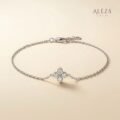 Clover Diamond Bracelet - Silver