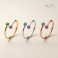 Dual Stone Open Ring