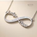 Infinity Name Necklace Silver