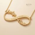 Infinity Name Necklace Yellow Gold Plated