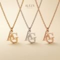 Initial Letter Pendant Necklace