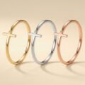 Minimalist Cross Open Ring