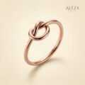 Minimalist Knot Ring Rose Gold