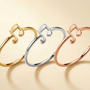 Minimalist Music Note Ring