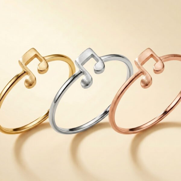 Minimalist Music Note Ring