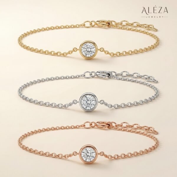 Minimalist Solitaire Crystal Bracelet