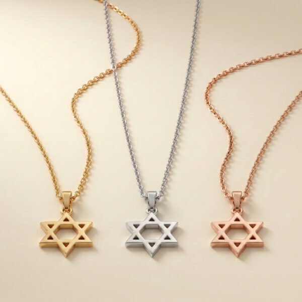 Minimalist Star of David Necklace