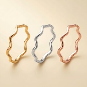 Organic Wave Open Ring