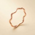 Organic Wave Open Ring Rose Gold