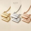 Personalized Double Plate Date Necklace