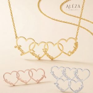 Personalized Family Heart Necklace