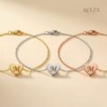 Personalized Initial Heart Bracelet