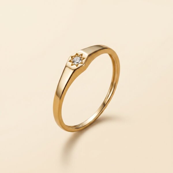 Starburst Diamond Ring Gold